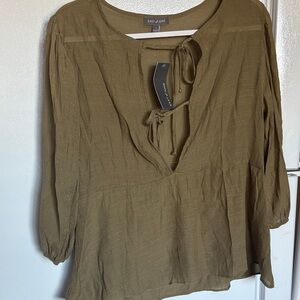 Olive Green Women's Top